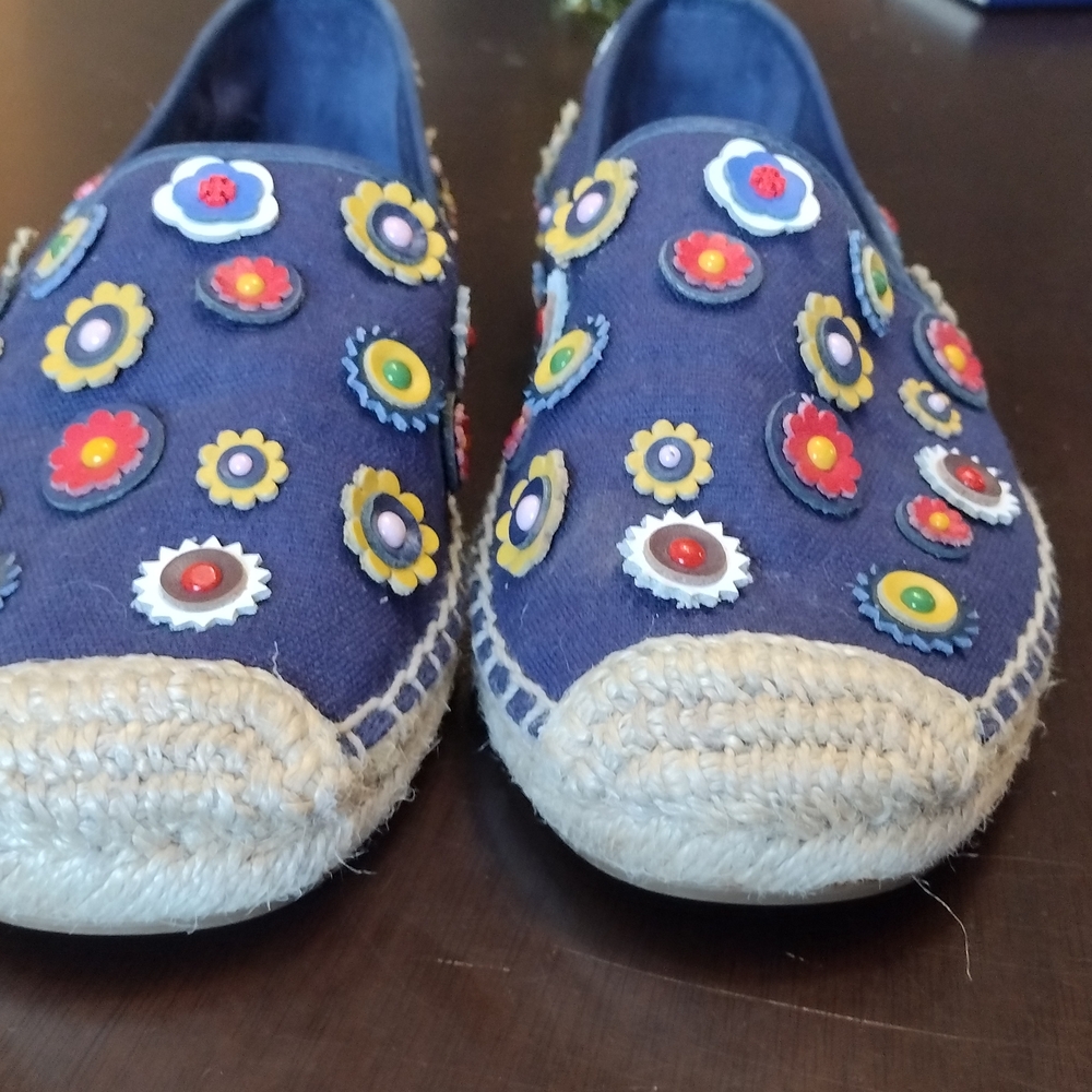 Tory Burch Shoes  Navy Espadrilles